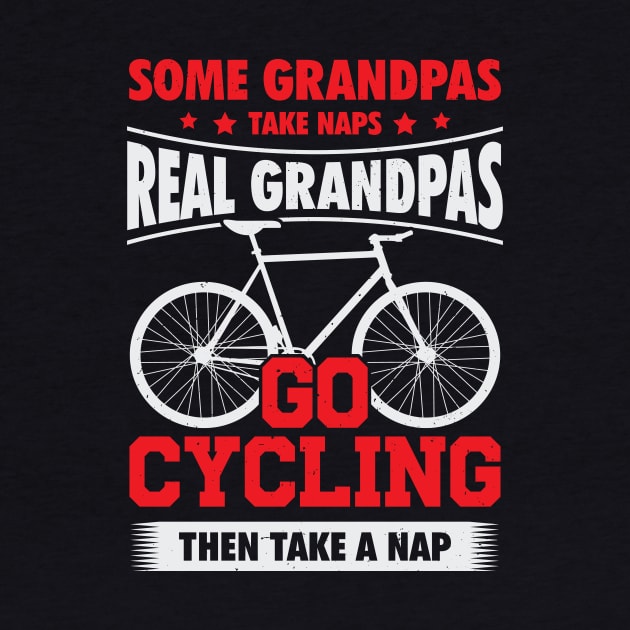 Bicycle Cycling Grandpa Cyclist Grandfather Gift by Dolde08